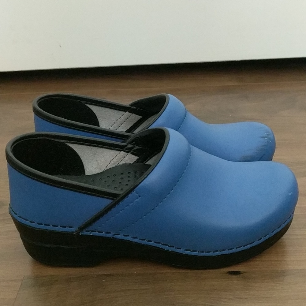 Dansko Blue Clogs